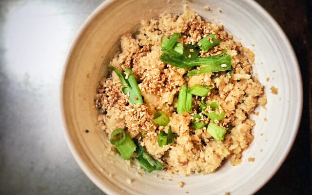 Sesame Ginger Cauliflower Rice